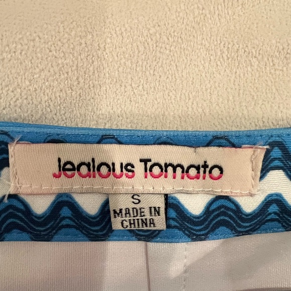 Jealous Tomato | blue floral high-low skirt | Size S | Like New - Picture 12 of 12